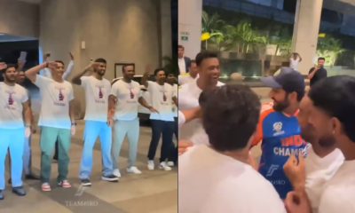 Rohit Sharma Returns Home To Grand Welcome From His Childhood Friends After T20 WC 2024 Victory Celebrations In Mumbai