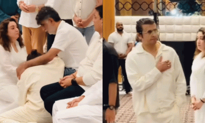 Sonu Nigam Breaks Down, Cries Inconsolably At Krishan Kumar's Feet During Tishaa's Prayer Meet