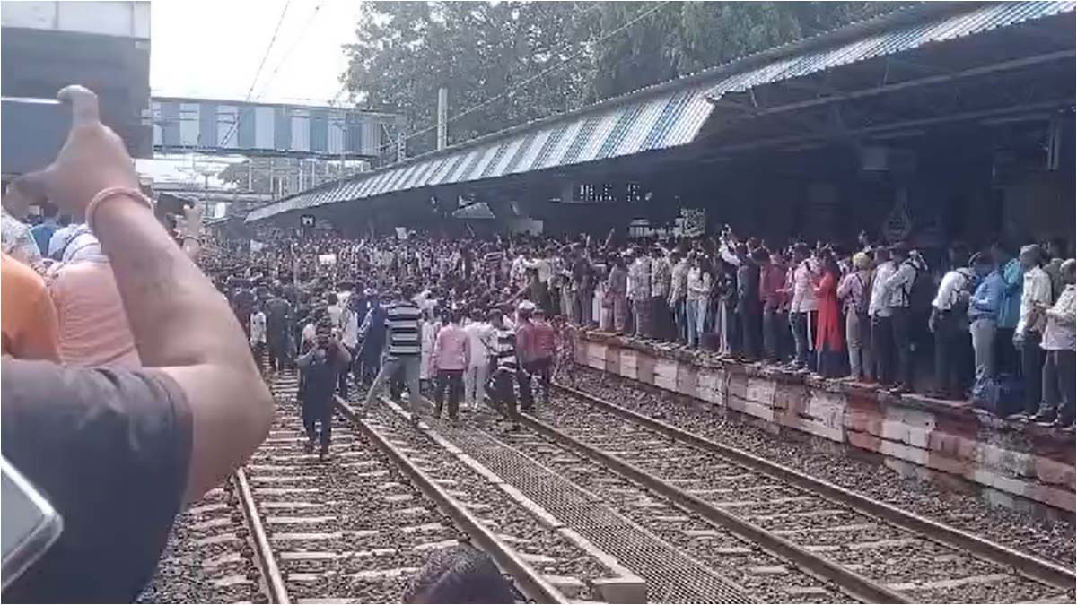 Badlapur Protest Affects Central Railway Services, No Trains Running Beyond Ambernath; Police On Spot