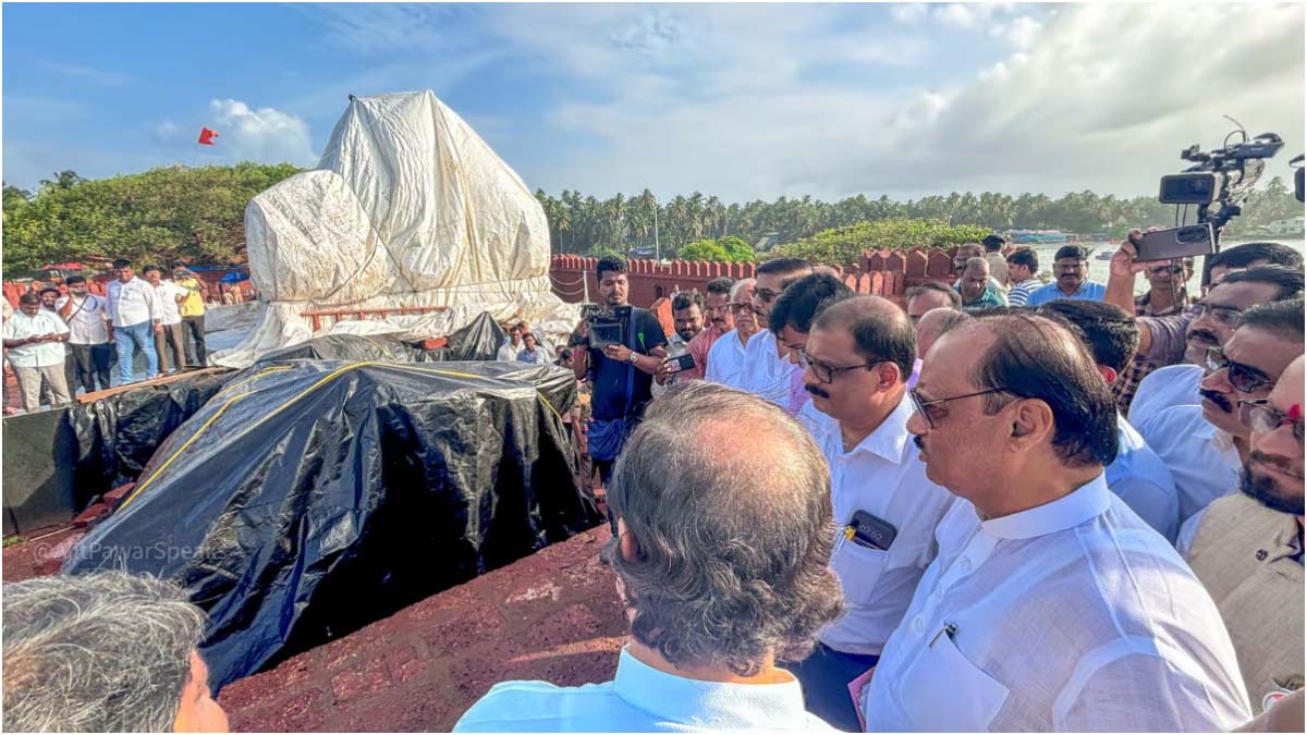 Govt Forms Two Committees To Erect New Shivaji Maharaj Statue At Rajkot Fort, Malvan; Dy CM Ajit Pawar Inspects Site