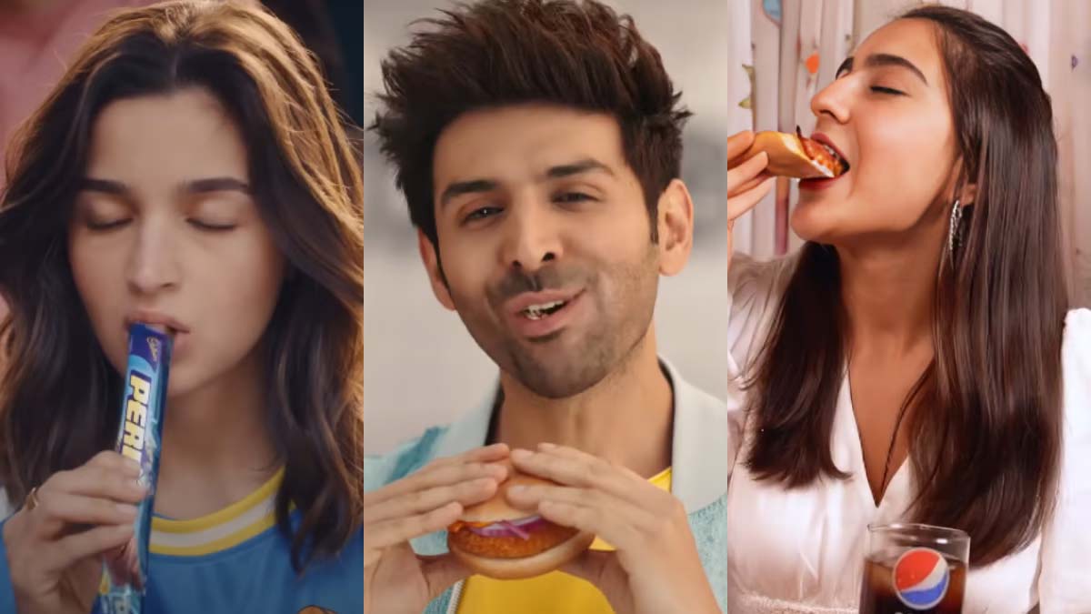 Alia Bhatt, Kartik Aaryan, Sara Ali Khan EXPOSED For Promoting Unhealthy Foods Despite Health-Conscious Lifestyles 