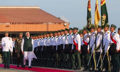 PM Modi Arrives In Brunei Darussalam On Historic 2-Day Visit