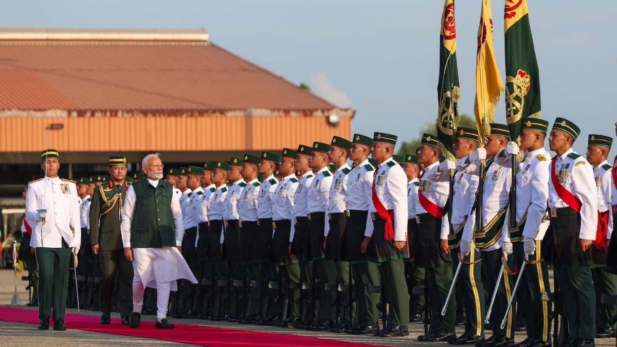 PM Modi Arrives In Brunei Darussalam On Historic 2-Day Visit