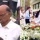 Ratan Tata's Funeral: Maharashtra Deputy CM Ajit Pawar & NCP-SP Chief Sharad Pawar Pay Their Last Respects At NCPA