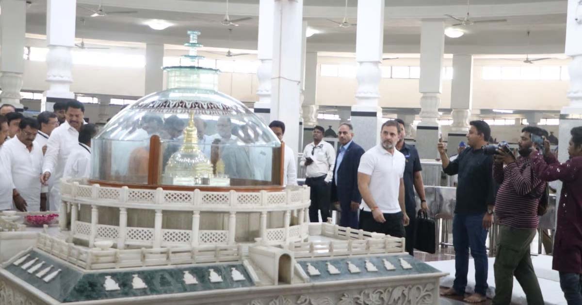 Congress Leader Rahul Gandhi Pays Homage To Dr BR Ambedkar At Deekshabhoomi In Nagpur, Launches Party's Campaign With Criticism Of BJP & RSS On Inequality