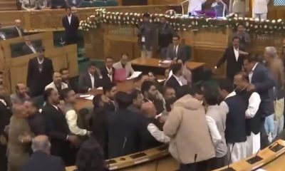 J&K Assembly: Scuffle Breaks Out After Engineer Rashid's Brother Shows Article 370 Banner In House